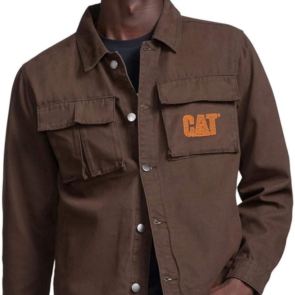 Caterpillar Men's Urban Passage Shirt Jacket, Coffee Bean, Size L - Picture 1 of 7